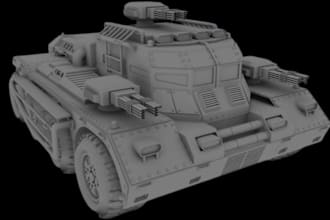 model mech robot for 3d printing, battleship, spaceship, warship for 3d printing