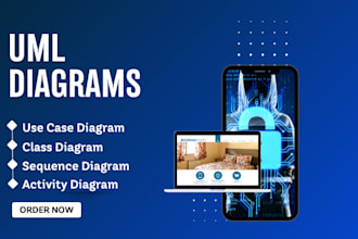 do uml diagram, erd, use case, class and sequence diagrams