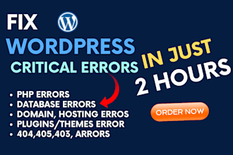 fix wordpress critical error, wordpress issue, error, bug, elementor, 404 error