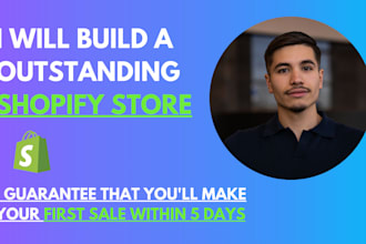 build your professional shopify store or dropshipping ecommerce store