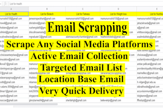 collect targeted email and active emails