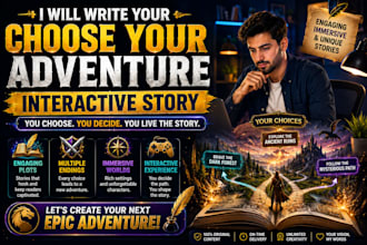 write your choose your adventure interactive story