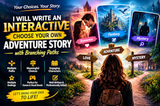 write an interactive choose your own adventure story with branching paths