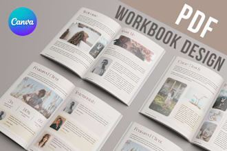 design PDF lead magnet ebook, workbook, worksheet in canva