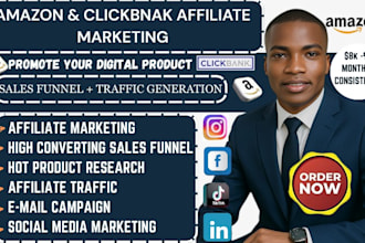 promote affiliate marketing clickbank amazon website sales funnels