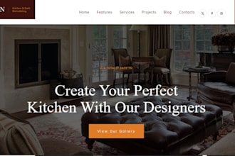 build home remodeling website home improvement home renovation landing page