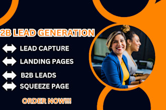 do landing page design lead capture page b2b lead generation