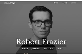 build book author website, ebook and writer website designs