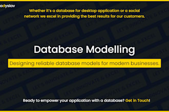 design your sql database and write optimized queries