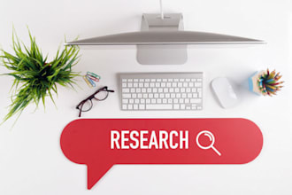 assist in online, market research and business research