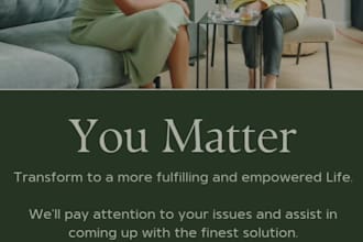 help my clients to live an empowered and fulfilling life with coaching