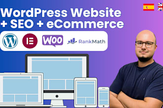 design responsive and fast wordpress webs and SEO optimized