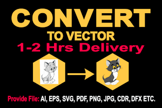 vector tracing low raster to convert printable