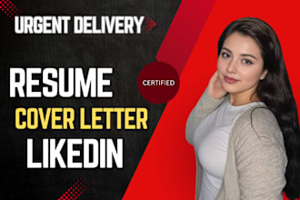 write and update ats resume, cover letter and linkedin