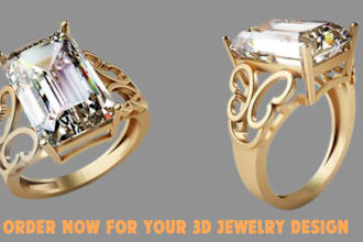 do 3d jewelry cad rendering retouch logo sketch perfume makeup cosmetic design