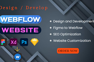 build a custom webflow landing page from your figma design