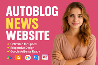 create an autoblog or autopilot automated news website adsense friendly