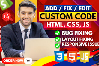 do shopify custom coding and any shopify bug fix in shopify