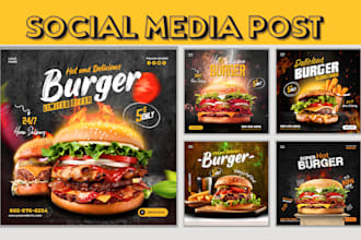 design restaurant menu, premium social media poster or flyer