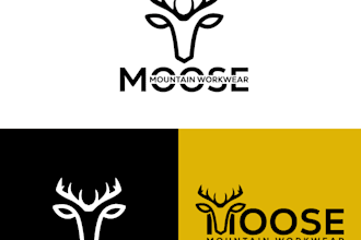 design a flat minimalist  logo with my  talent