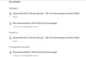 score screenplay with a detailed professional scoresheet and recommend or pass
