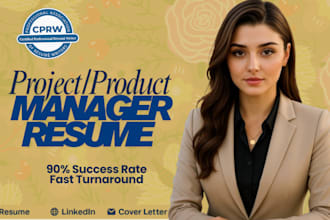 write a professional project manager, program manager, coordinator, pmp resume