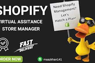 be your ecommerce shopify VA for dropshipping, product sourcing order fulfilment