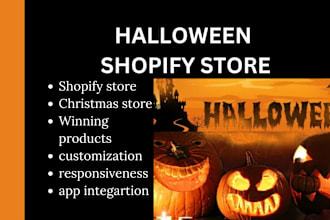 design halloween shopify store christmas store halloween dropshipping store