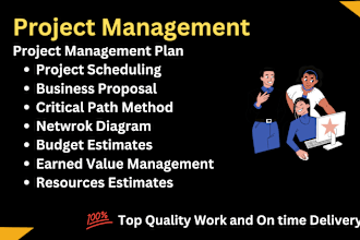 help in project management reports, assignments, gantt chart