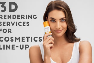 create images for your cosmetics lineup with 3d
