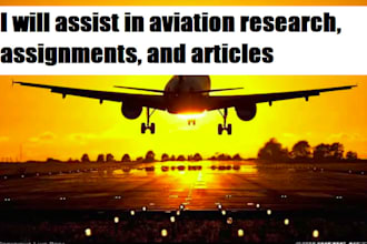 do aviation research, assignments, and tasks
