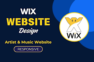 design wix website or artist website or music website and wix studio