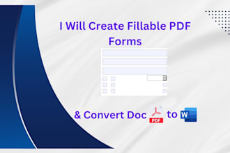create fillable PDF form and convert your documents