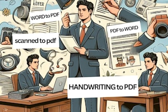convert pdf to word, word to pdf, handwriting to word, scanned to word