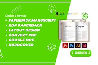 format, design paperback manuscript, book interior layout, google docs, ms word