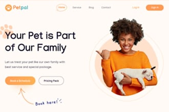 build pets website pet store pet grooming website pet care website on wordpress