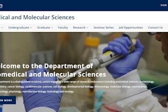 design stunning biomedicine biotech website bioinformatics landing page website