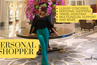 be your virtual, local personal shopper or assistant
