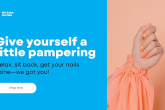 design beauty website nail care shopify website nail products dropshipping store