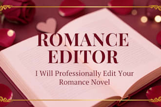 professionally edit and proofread your romance novel