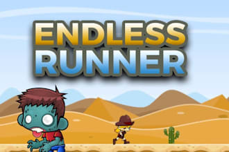 develop a 2d platformer, endless runner, puzzle game in godot and unity