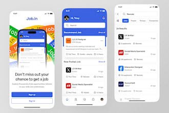 develop job posting app, job listing app, job searching app, job portal app