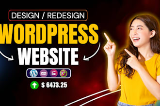 design, redesign, build, rebuild, edit, fix, clone, or revamp wordpress website