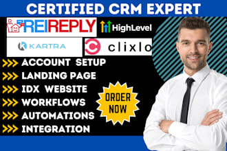 setup kartra builderall rei reply thrivecart landingi systeme io gohighlevel crm