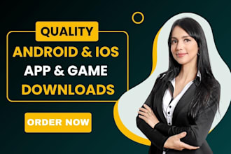 do android and ios app promotion, app and game install