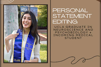 proofread and edit your personal statement