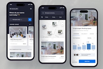 build a room finder app, real estate app, office renting app, hotel booking app