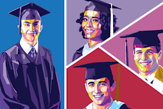 create wpap popart from your special memories, graduation, wedding