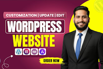 update wordpress website, edit wordpress website, wordpress changes or customize