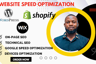 optimize website onpage technical seo speed up wordpress shopify wix website